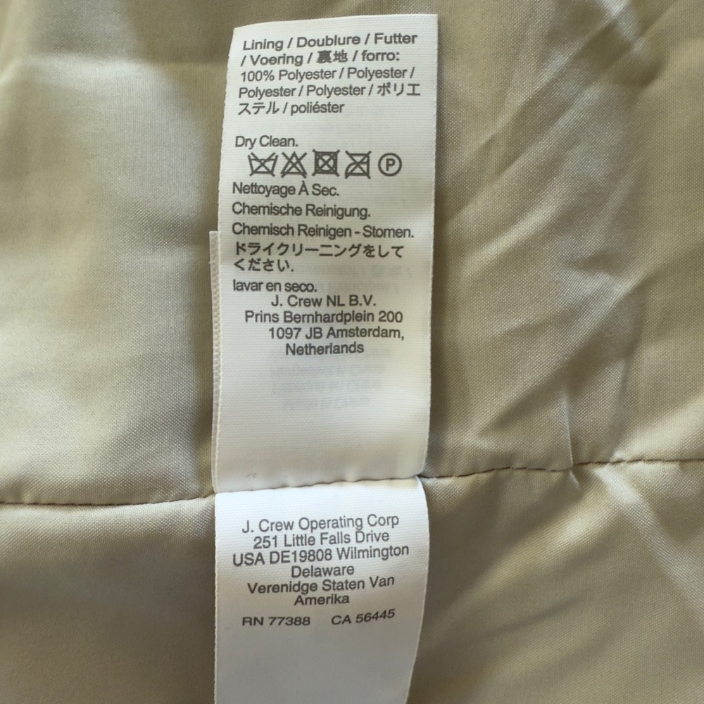 NWOT J.Crew Wool City Coat Gray Plus Size 22 Long Zip Up Neutral Winter Chic New - Picture 14 of 16